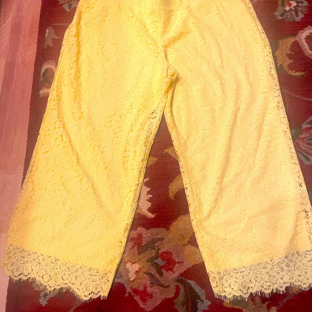 Women’s Yellow Lace lined Pants